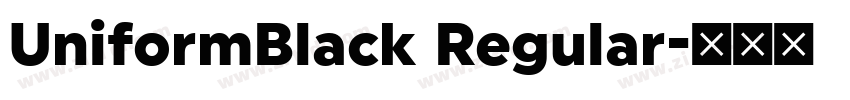 UniformBlack Regular字体转换